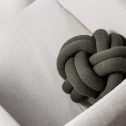 Kudde Knot forest green Prydnadskuddar & Kuddfodral