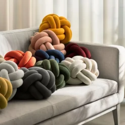 Kudde Knot forest green Prydnadskuddar & Kuddfodral