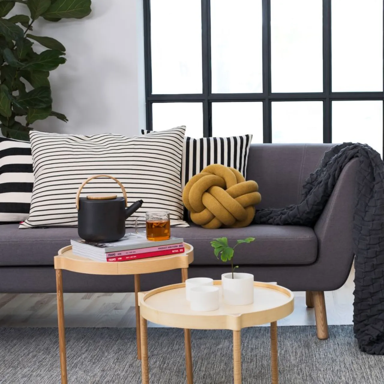 Best Kudde Knot gul Prydnadskuddar & Kuddfodral