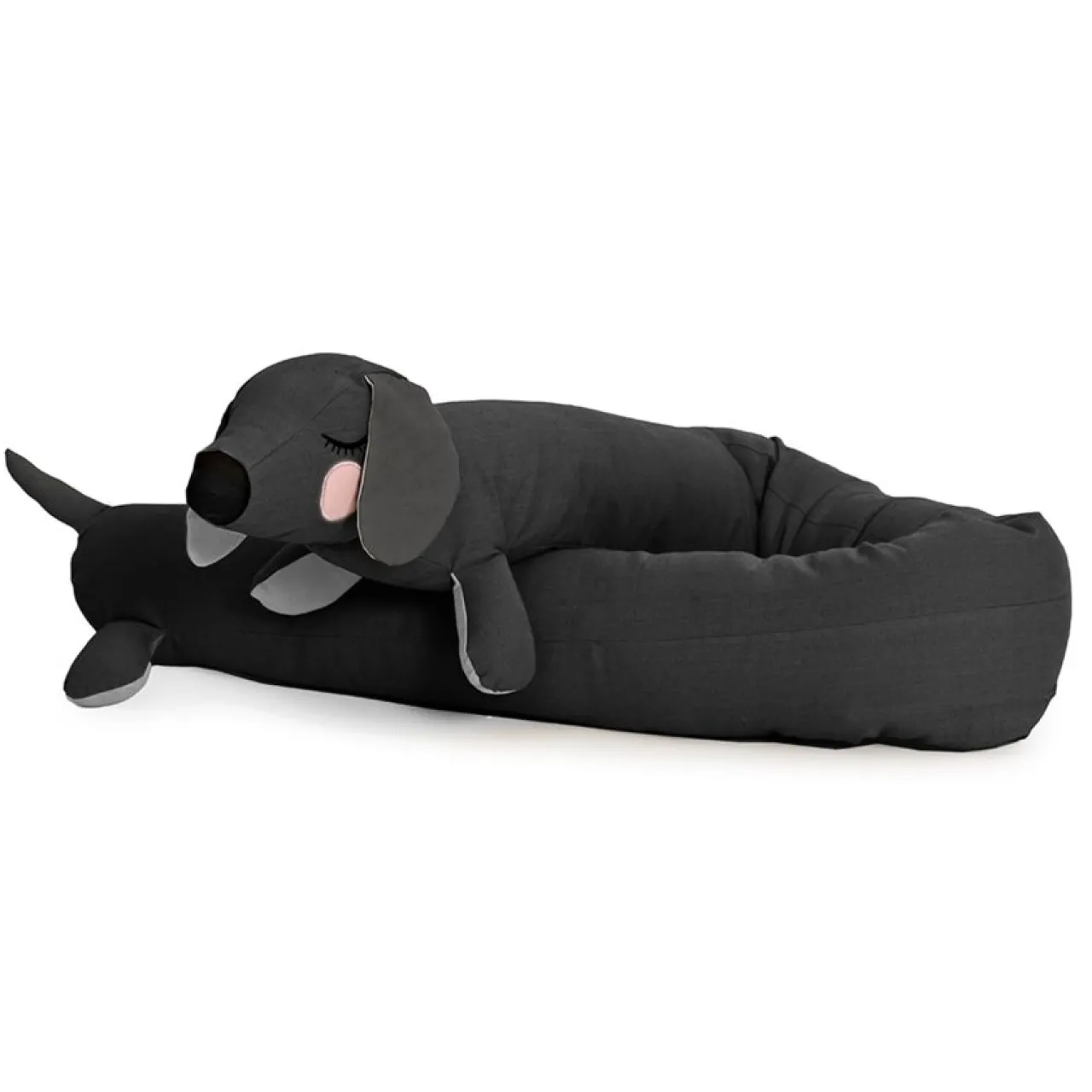 Kudde Lazy long dog antracit Barn Barnrum