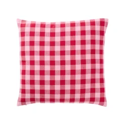 Outlet Kuddfodral Gingham 50x50cm Rosa Prydnadskuddar & Kuddfodral|Sommarfavoriter