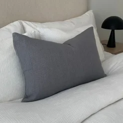 New Kuddfodral Lino 40x60 Grå Prydnadskuddar & Kuddfodral