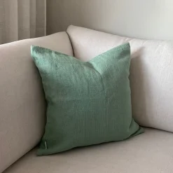 Outlet Kuddfodral Lino 50x50 Grön Prydnadskuddar & Kuddfodral
