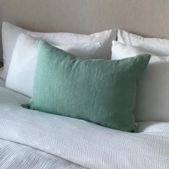 Outlet Kuddfodral Lino 40x60 Grön Prydnadskuddar & Kuddfodral