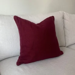 Kuddfodral Lino 50x50 Vinröd Prydnadskuddar & Kuddfodral