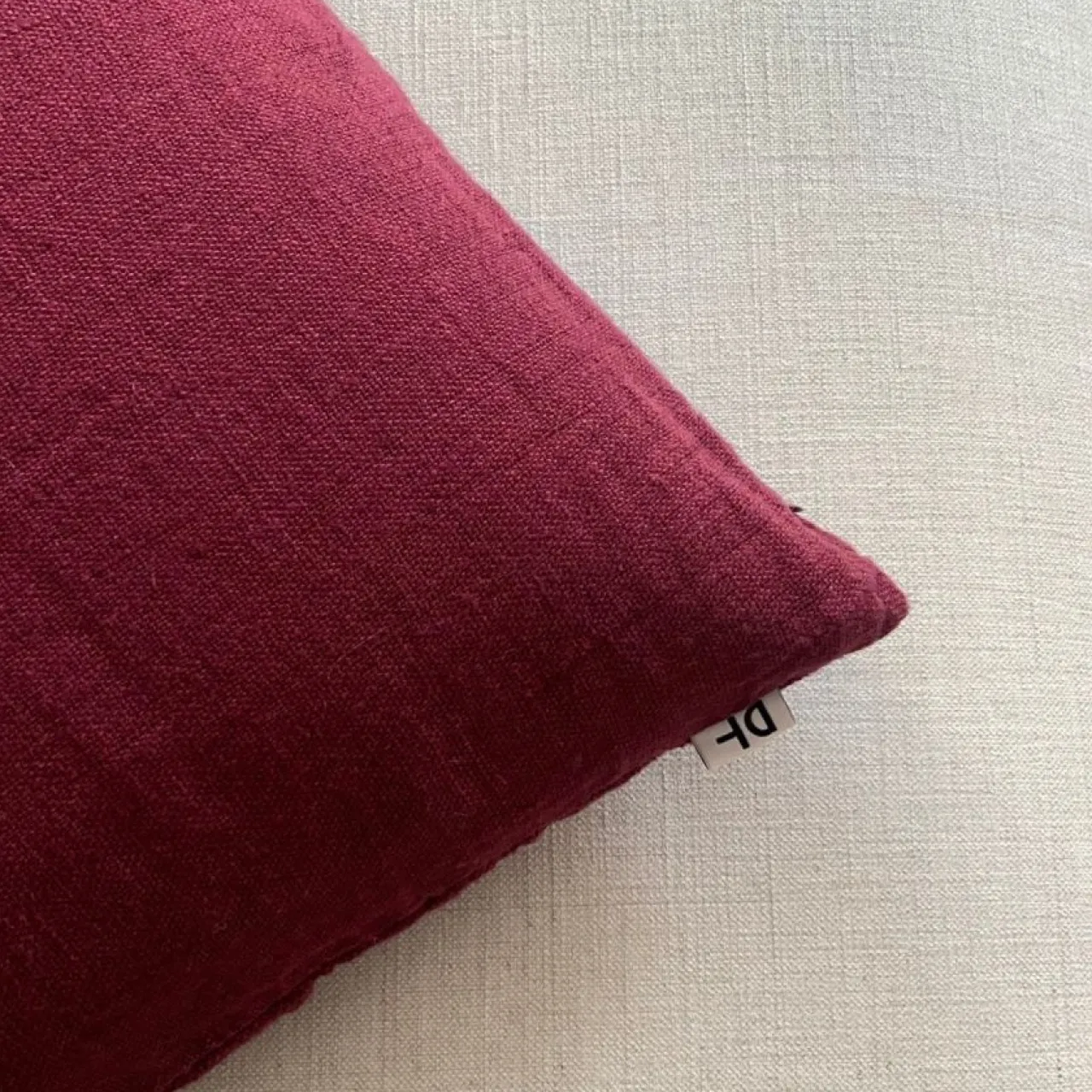 Kuddfodral Lino 50x50 Vinröd Prydnadskuddar & Kuddfodral