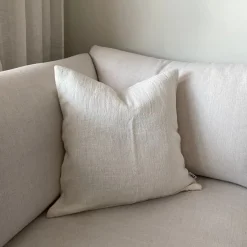Best Kuddfodral Lino 50x50 Vit Prydnadskuddar & Kuddfodral