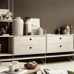 Hot Lådhurts 78x30x42 ask String Skåp & Fällbord