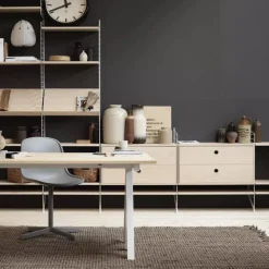 New Lådhurts 78x30x42 beige String Skåp & Fällbord