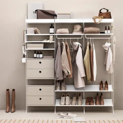 Lådhurts 58x30x42 beige Sängbord|String Skåp & Fällbord