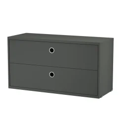 Outlet Lådhurts 78x30x42 Mörkgrå String Skåp & Fällbord