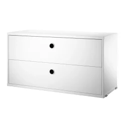 Hot Lådhurts 78x30x42 vit String Skåp & Fällbord