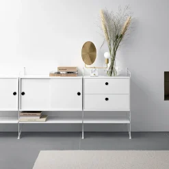 Online Lådhurts 58x30x42 vit Sängbord|String Skåp & Fällbord