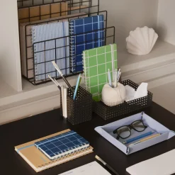 Hot Linjerad anteckningsbok KIT Stripe A4 Blå/vit Skrivbordstillbehör