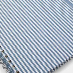 Hot Linjerad anteckningsbok KIT Stripe A4 Blå/vit Skrivbordstillbehör