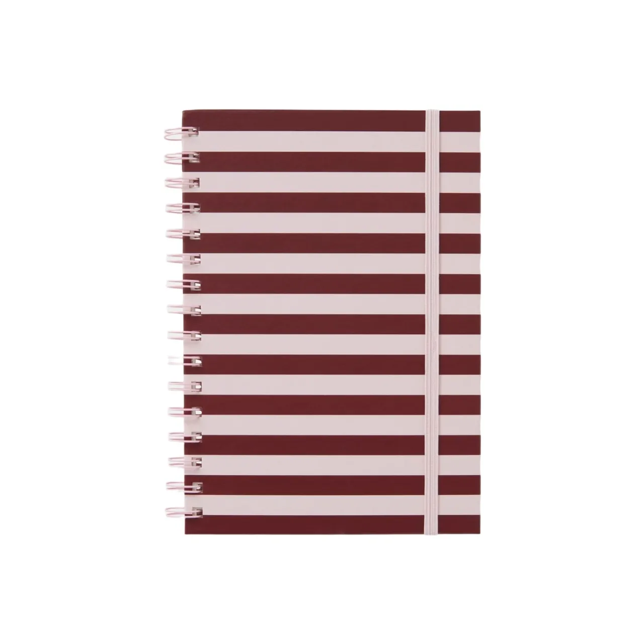 Online Linjerad anteckningsbok KIT Stripe A5 rosa/burgundy Skrivbordstillbehör