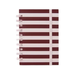 Online Linjerad anteckningsbok KIT Stripe A6 Rosa/burgundy Skrivbordstillbehör