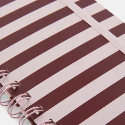 Online Linjerad anteckningsbok KIT Stripe A6 Rosa/burgundy Skrivbordstillbehör