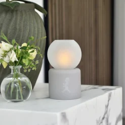 Ljuslykta Globe Ljusgrå Ljusstakar & Lyktor