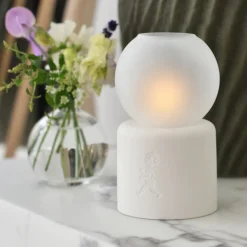 Discount Ljuslykta Globe Vit Ljusstakar & Lyktor