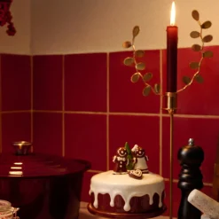 Clearance Ljusmanchett Mano Leaves guld 1-p Ljusstakar & Lyktor|Novent