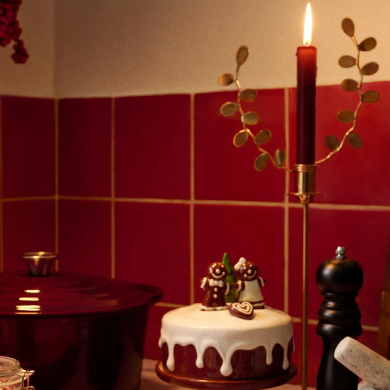 Clearance Ljusmanchett Mano Leaves guld 1-p Ljusstakar & Lyktor|Novent