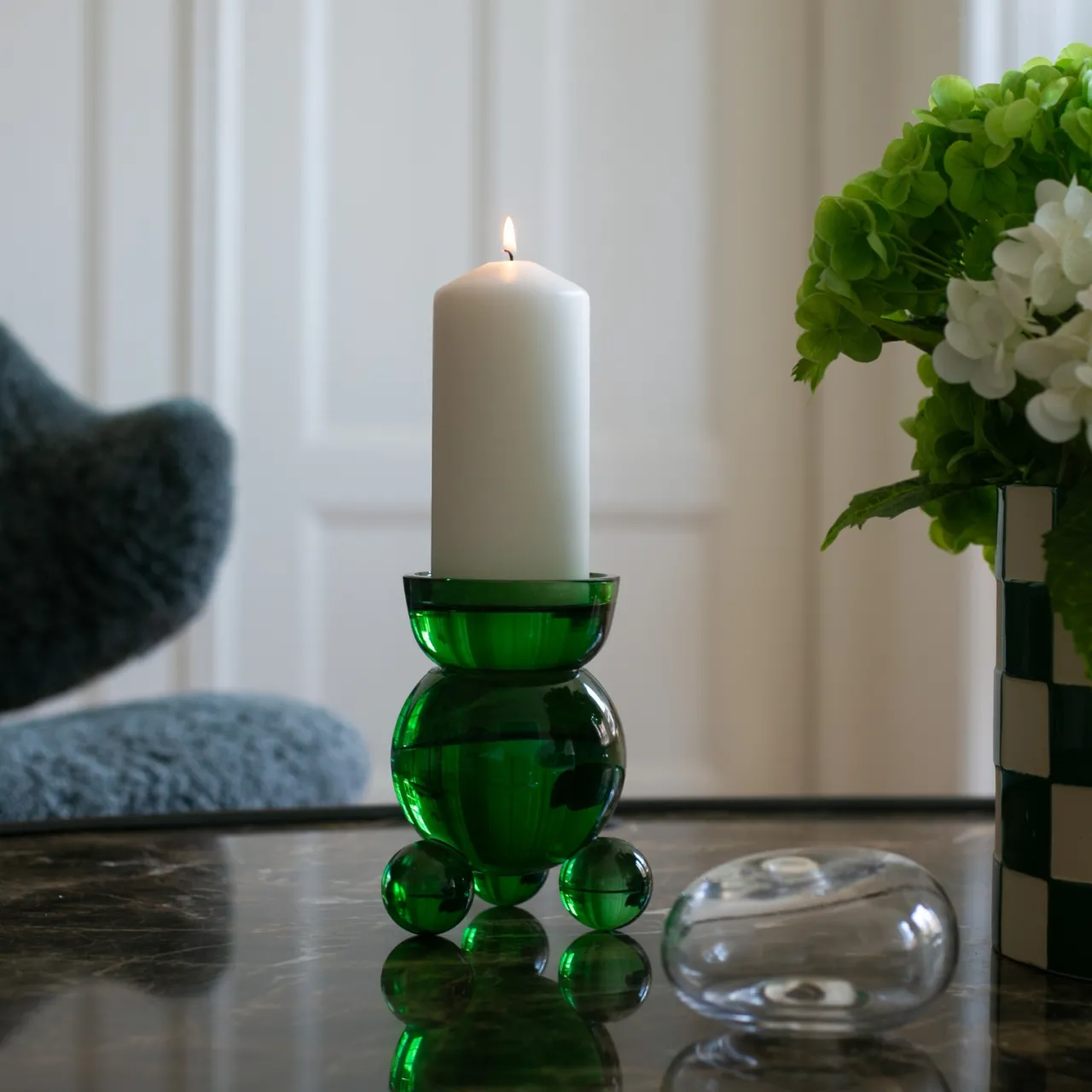 Discount Ljusstake DT Kulan L Grön Ljusstakar & Lyktor|Novent