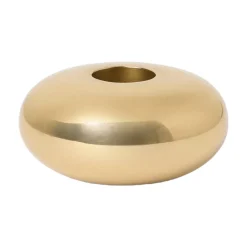 Online Ljusstake Mano rund låg Guld Ljusstakar & Lyktor|Julklappstips