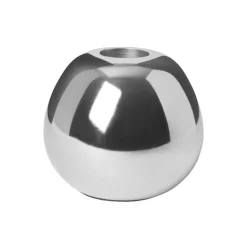 Hot Ljusstake Mano rund Silver Ljusstakar & Lyktor|Novent