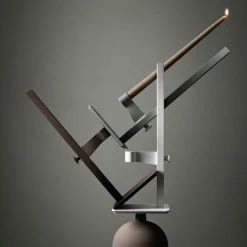 Hot Ljusstake Museum 40x15x13cm Brun String Museum