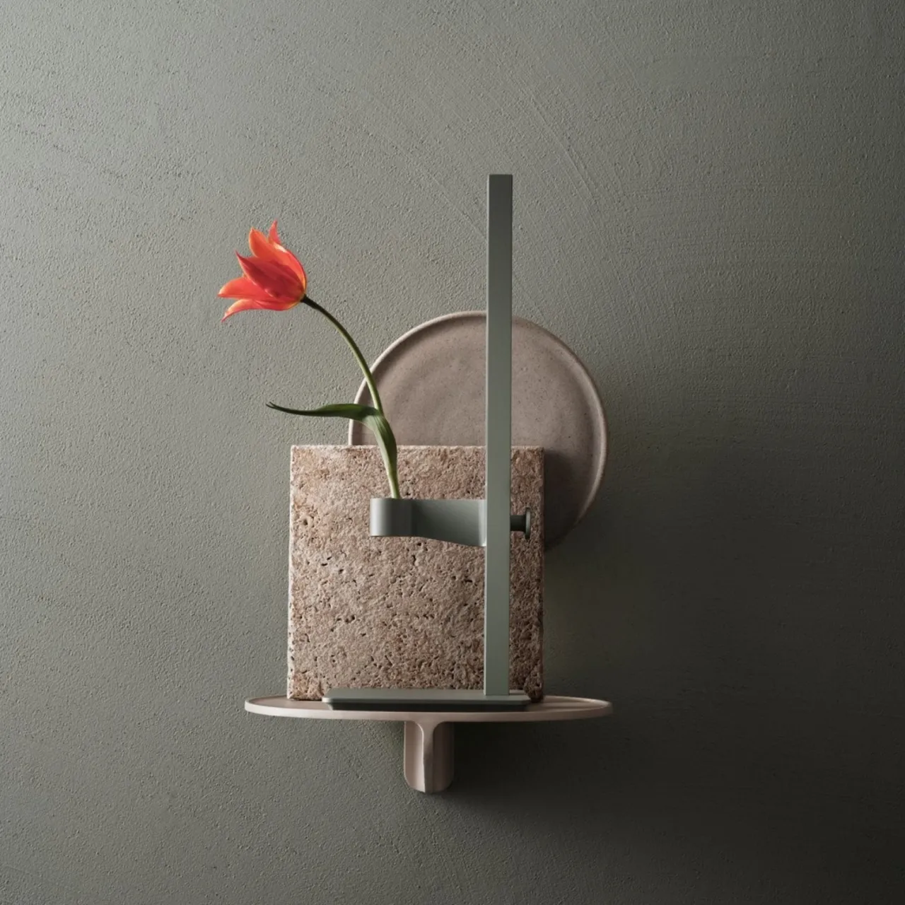 Discount Ljusstake Museum 40x15x13cm Grön String Museum