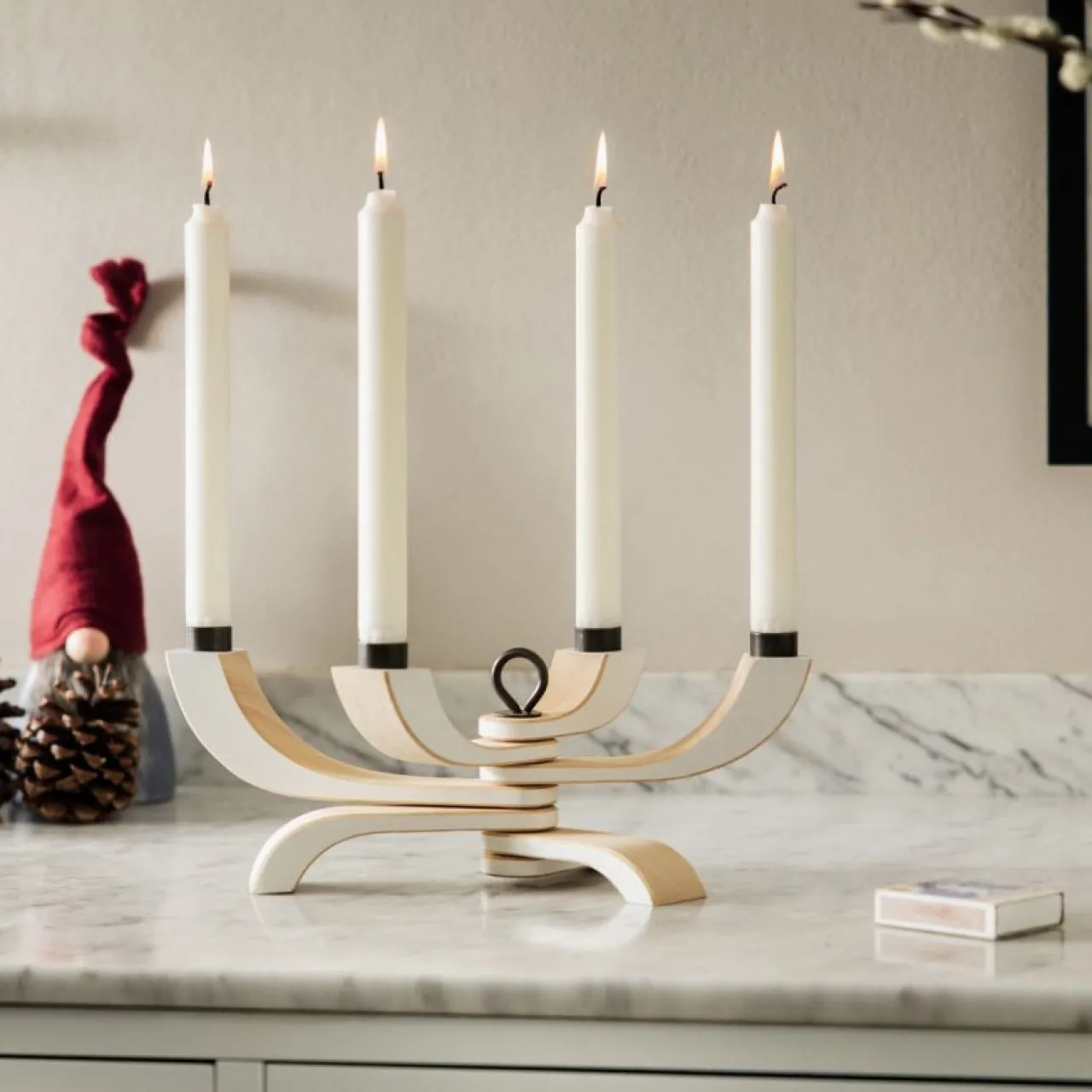 Discount Ljusstake Nordic Light 4 vit Ljusstakar & Lyktor