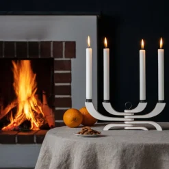 Discount Ljusstake Nordic Light 4 vit Ljusstakar & Lyktor