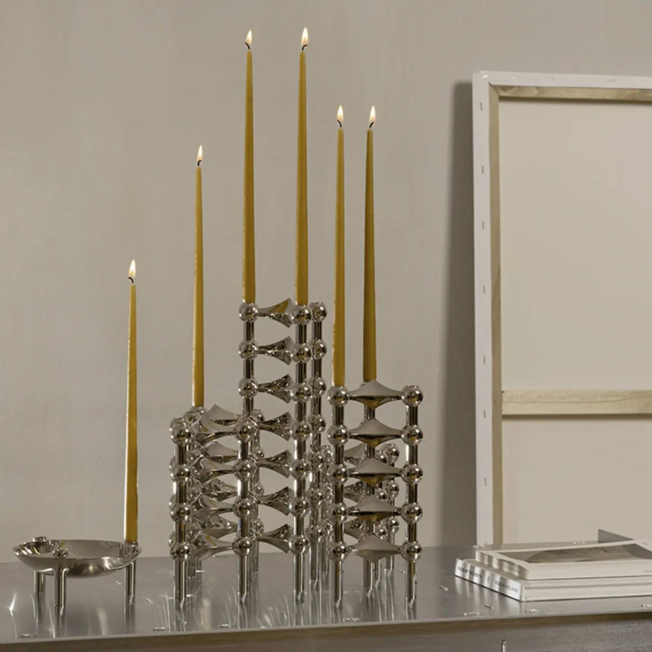 Clearance Ljusstake 3 pack Krom Ljusstakar & Lyktor|Julklappstips