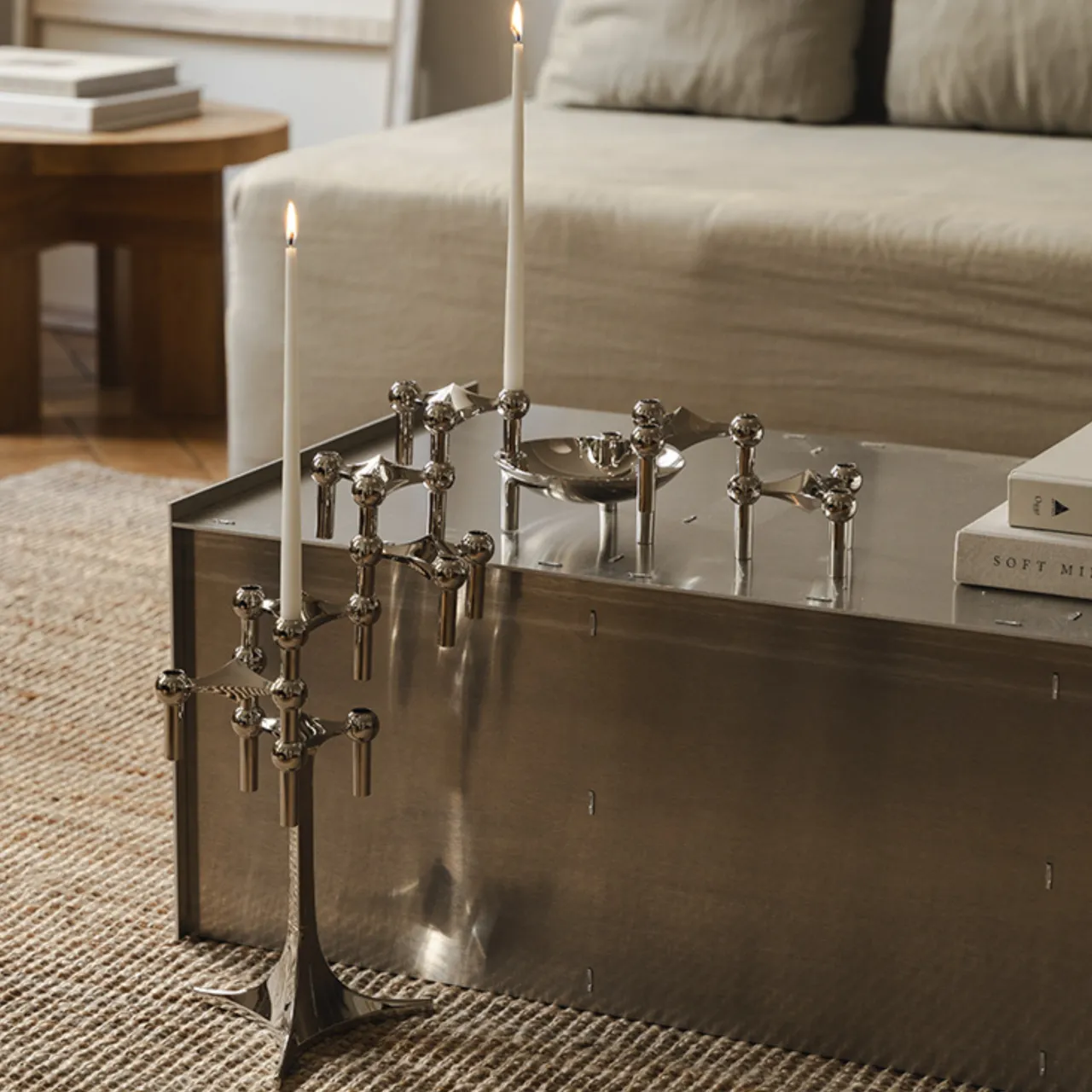 Clearance Ljusstake 3 pack Krom Ljusstakar & Lyktor|Julklappstips