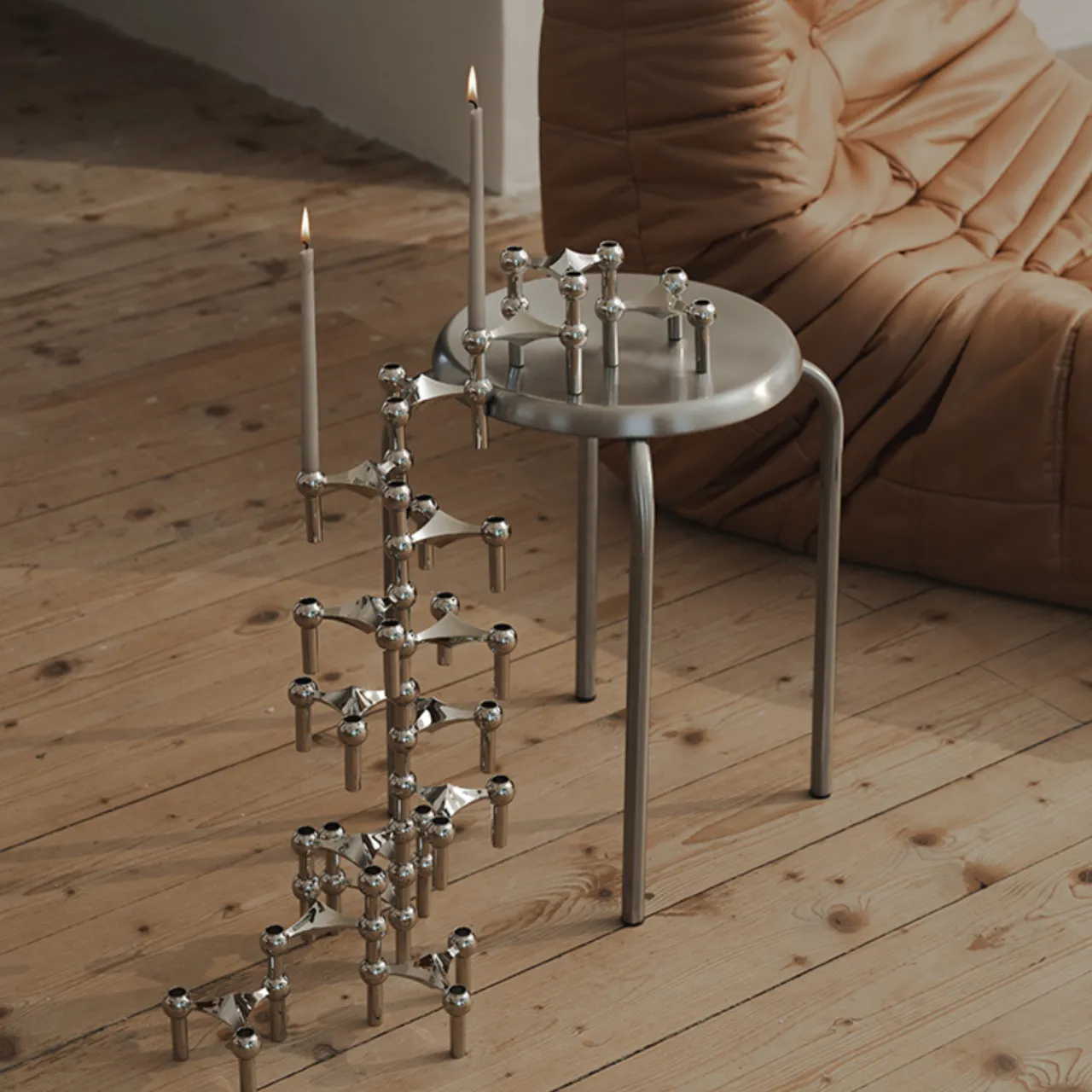 New Ljusstake Singel Krom Ljusstakar & Lyktor