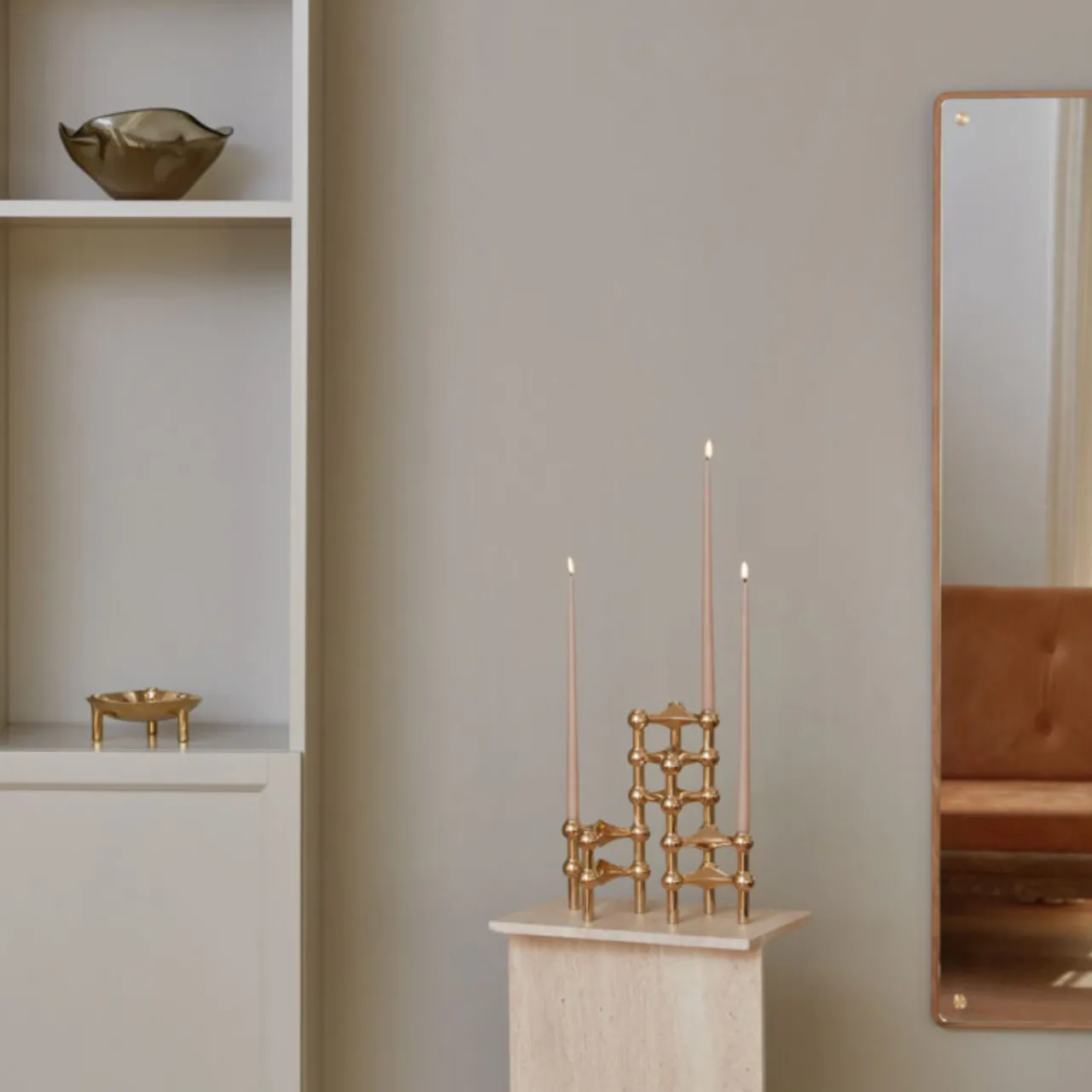 Ljusstake Singel Mässing Ljusstakar & Lyktor|Julklappstips