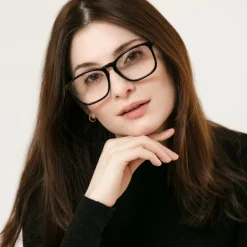 Outlet Läsglasögon Fyrkantig Svart +1,5 Sommarfavoriter|Läsglasögon