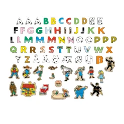 Discount Magnetbokstäver + Figurer Pippi Barn Leksaker|Pippi Leksaker