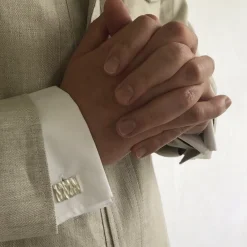 Sale Manchettknapp Solid Silver Broscher|Smycken Herr