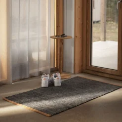 Outlet Matta Björk 70x130 cm Mörkgrå Mattor