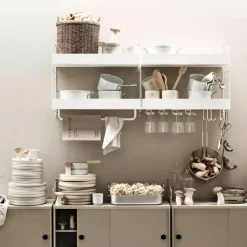 Best Metallhyllplan Hög 58x20 vit String Hyllplan