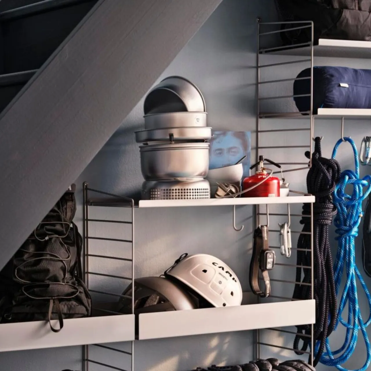 Sale Metallhyllplan Låg 58x20 String Hyllplan