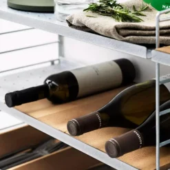 Metallhyllplan Låg 78x30 beige String Hyllplan