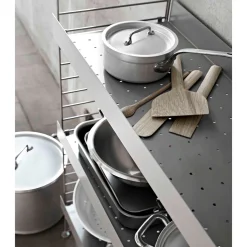 Discount Metallhyllplan Låg 58x30 svart String Hyllplan