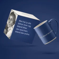 Hot Mugg Astrid Alla åldrar blå Tekoppar|Kaffekoppar