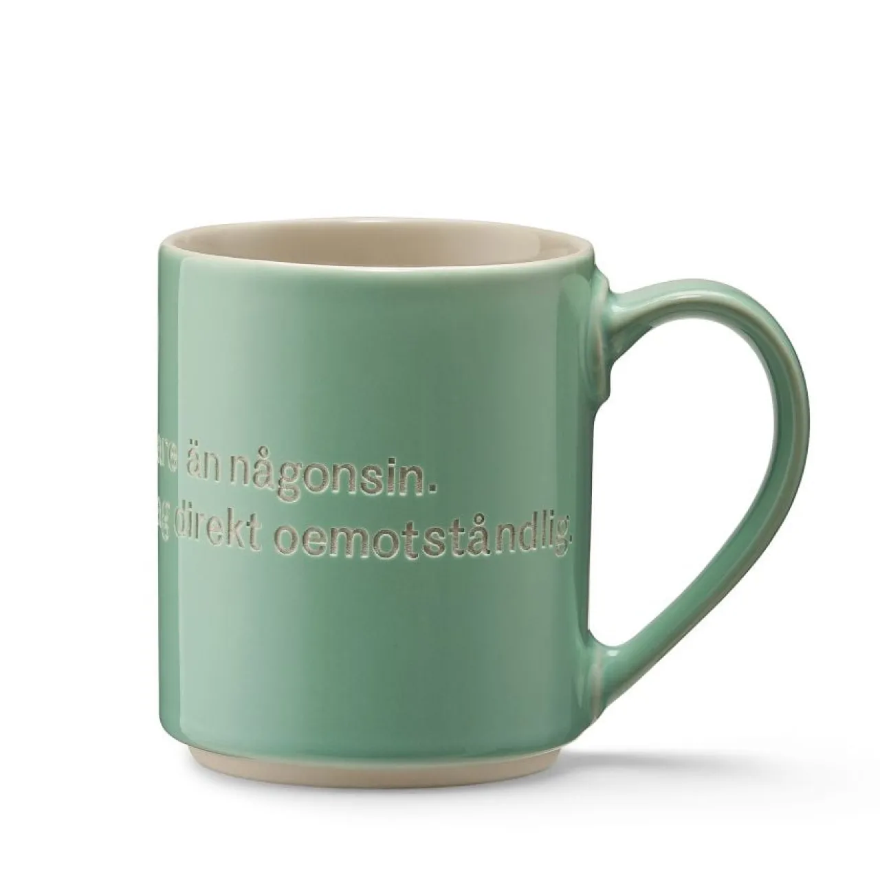 Discount Mugg Astrid Fräknar Ljusgrön Tekoppar|Kaffekoppar