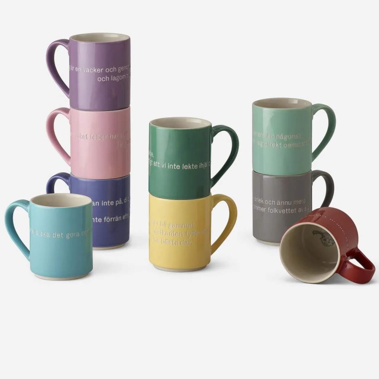 Discount Mugg Astrid Fräknar Ljusgrön Tekoppar|Kaffekoppar