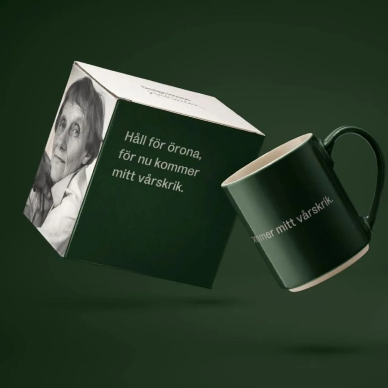 Outlet Mugg Astrid Håll för öronen grön Tekoppar|Kaffekoppar