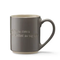 New Mugg Astrid Kärlek grå Tekoppar|Kaffekoppar